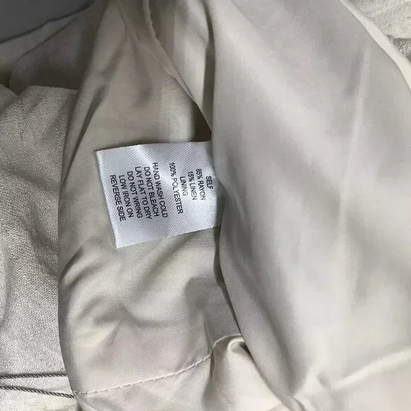 NEW JLUXLABEL Women's Pants Explorer Linen Bottoms Size L Natural - Picture 4 of 7